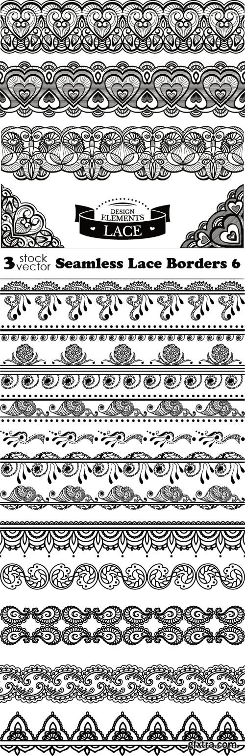 Vectors - Seamless Lace Borders 6