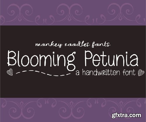 MRF Blooming Petunia Font