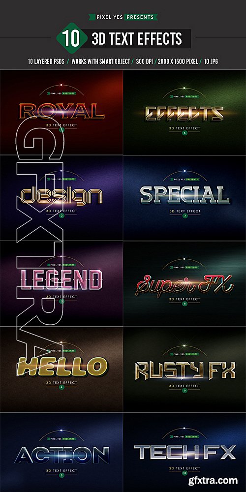 GraphicRiver - 3D Text Effects 15644997