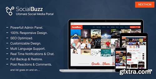 CodeCanyon - SocialBuzz v1.2 - Ultimate Social Media Portal - 15421980