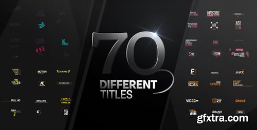Videohive 70 Different Titles 15530688