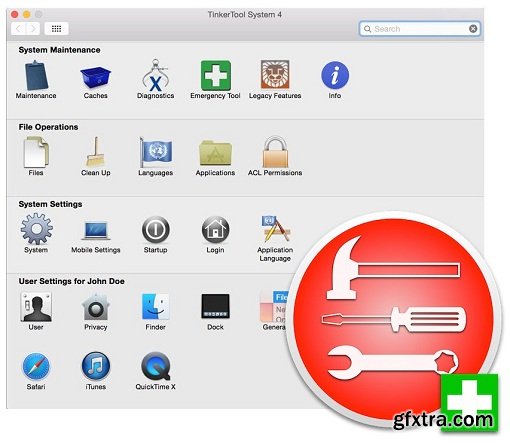 TinkerTool System 4.93 (Mac OS X) (Yosemite-El Capitan Compatible)