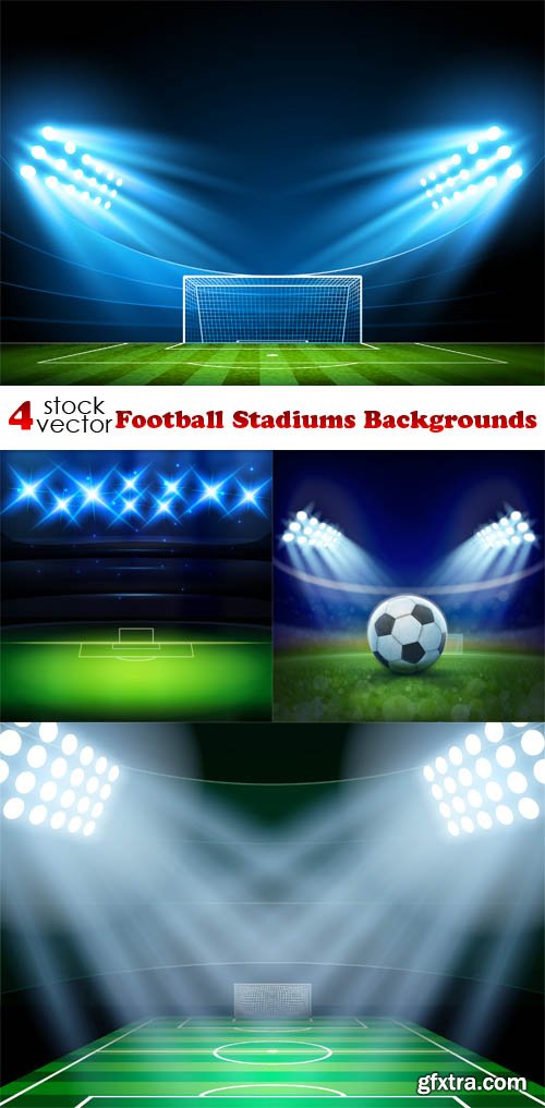 Vectors - Football Stadiums Backgrounds
