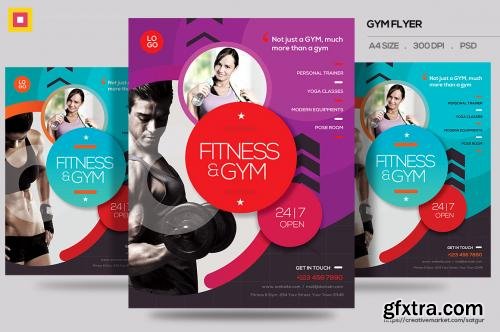 CreativeMarket Fitness Flyer / Gym Flyer V13 607712