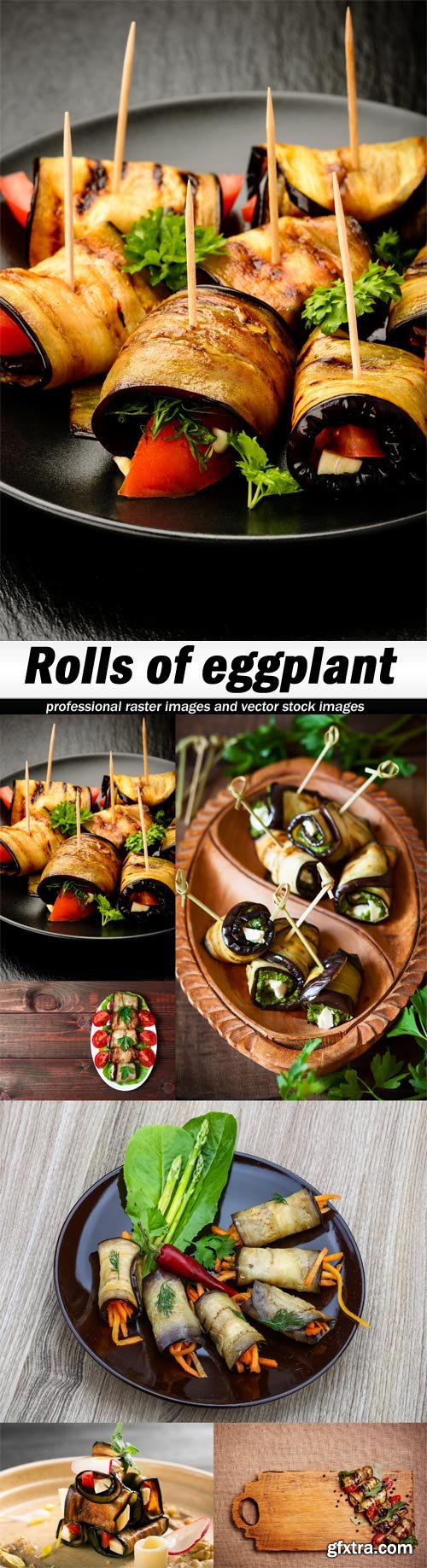 Rolls of eggplant-6xJPEGs