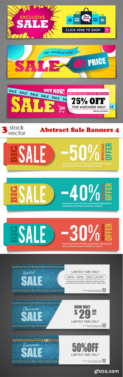 Vectors - Abstract Sale Banners 4