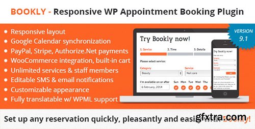 CodeCanyon - Bookly v8.5.2 - Responsive Appointment Booking and Scheduling Plugin - 7226091