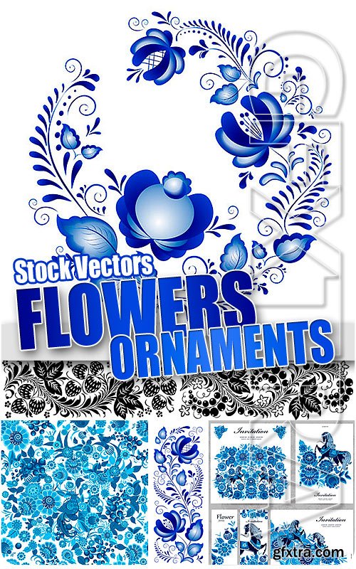 Flower ornaments - Stock Vectors