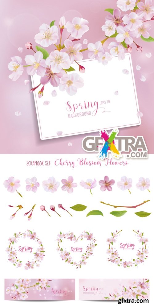 Spring Cards, Banners, Elements Vector