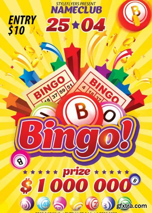Bingo V1 PSD Flyer Template[