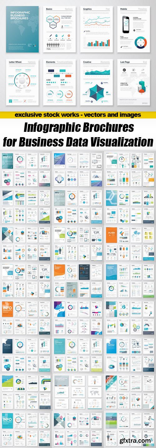 Infographic Brochures for Business Data Visualization - 25xEPS