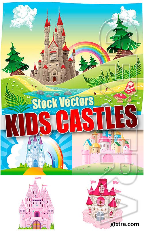 Kid castles 2 - Stock Vectors