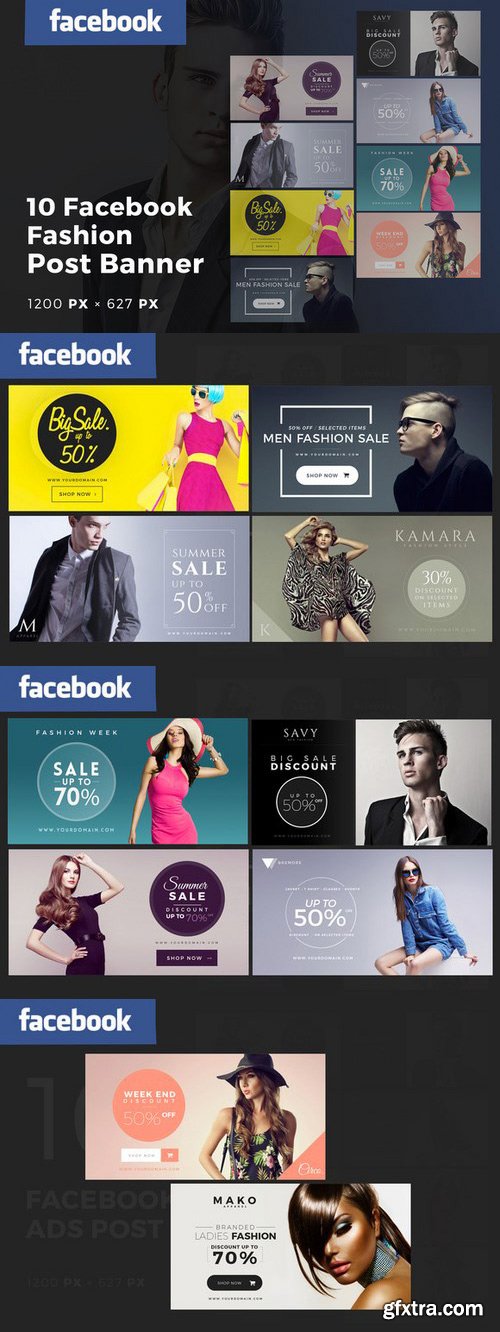 CM - Facebook Fashion Post Banners Ads 601040