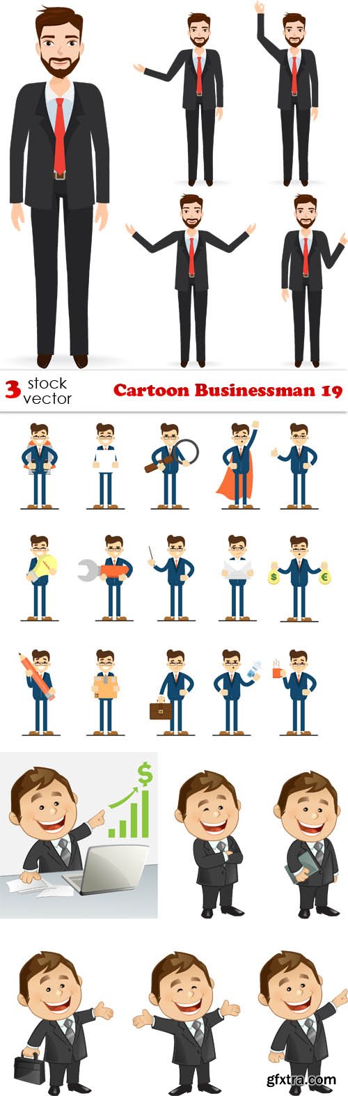 Vectors - Cartoon Businessman 19