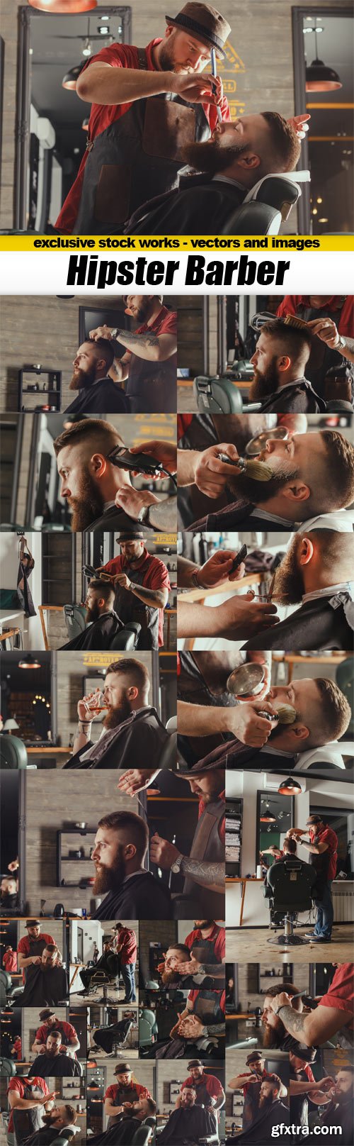 Hipster Barber - 15x JPEGs