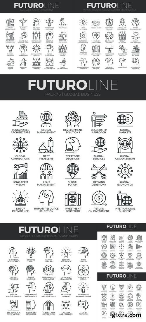 Futuro Line Icons Set
