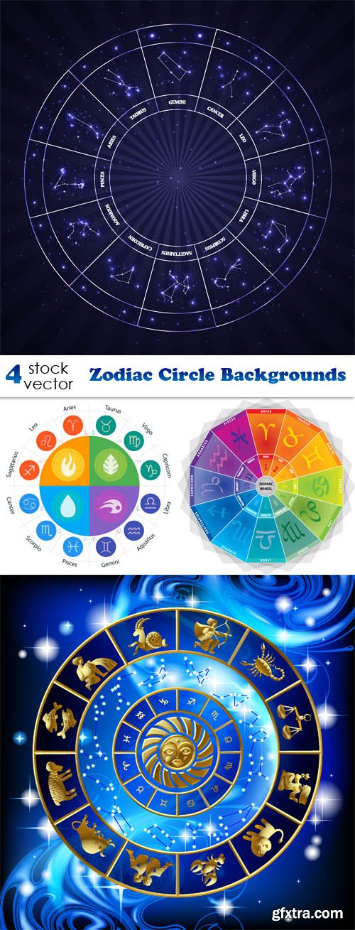 Vectors - Zodiac Circle Backgrounds