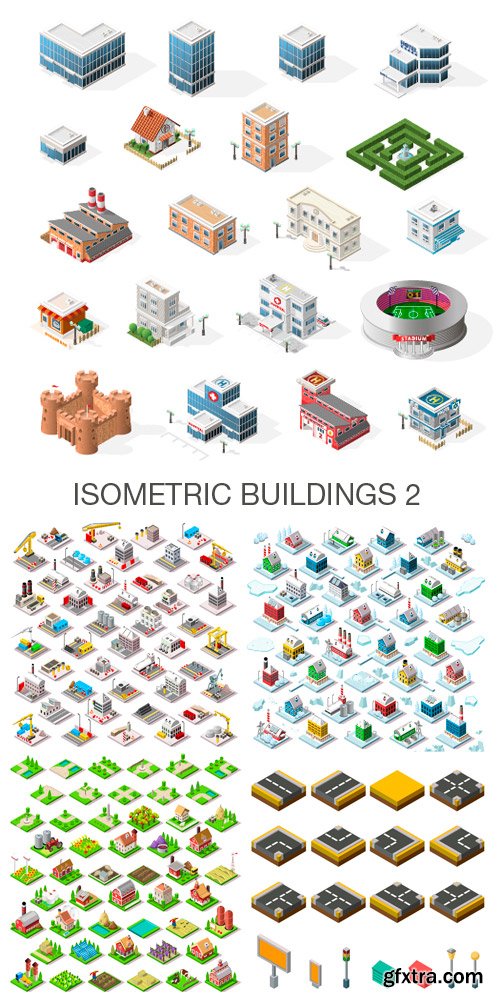 Amazing SS - Isometric Buildings 2, 25xEPS
