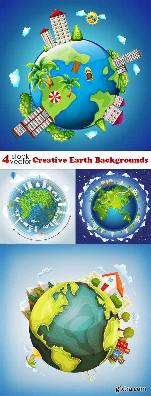 Vectors - Creative Earth Backgrounds