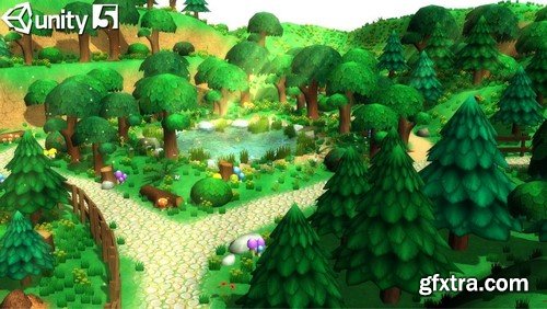 3D LowPoly Cartoon Forest Constructor