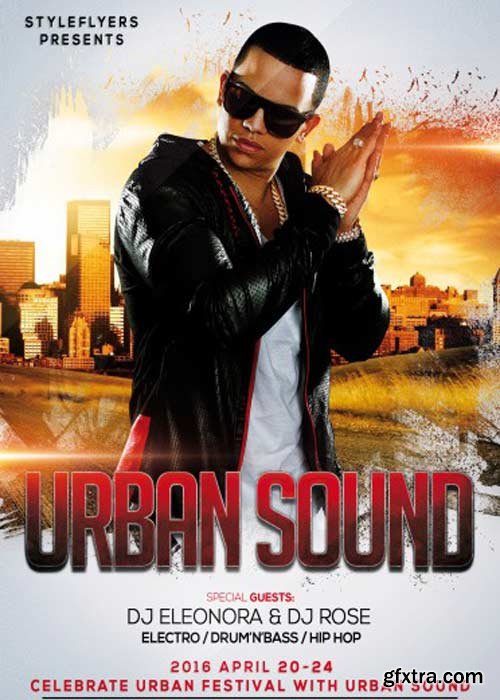 Urban Sound PSD Flyer Template