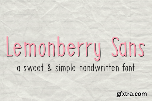 CreativeMarket Lemonberry Sans- Handwritten Font 624301