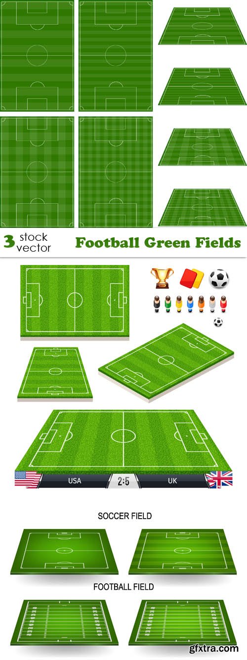 Vectors - Football Green Fields