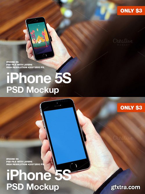 CM - iPhone 5S PSD Mockup 647053
