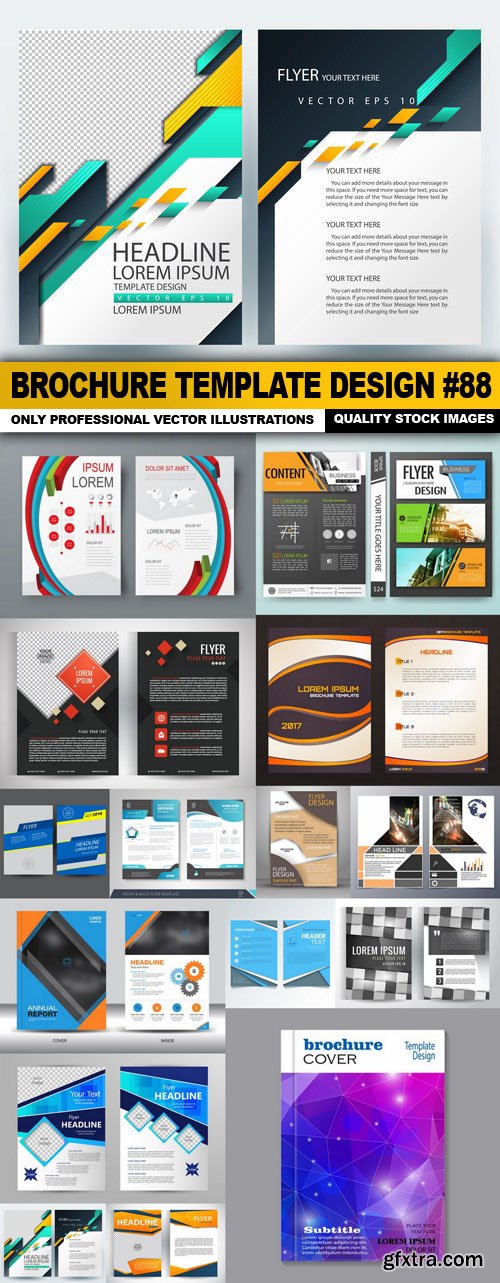 Brochure Template Design #88 - 15 Vector