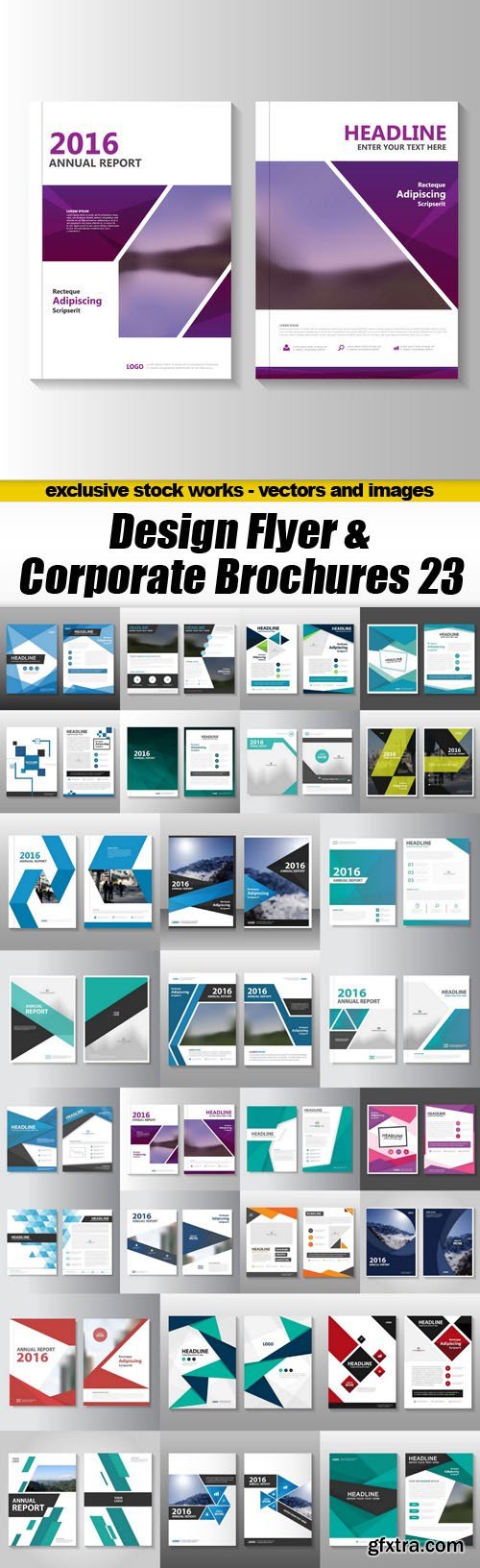 Design Flyer & Corporate Brochures 23 - 28xEPS