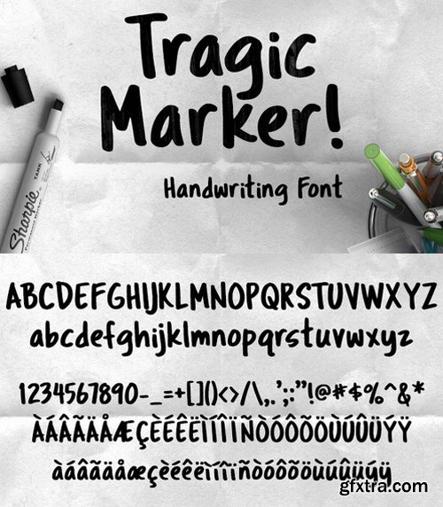 Tragic Marker Font