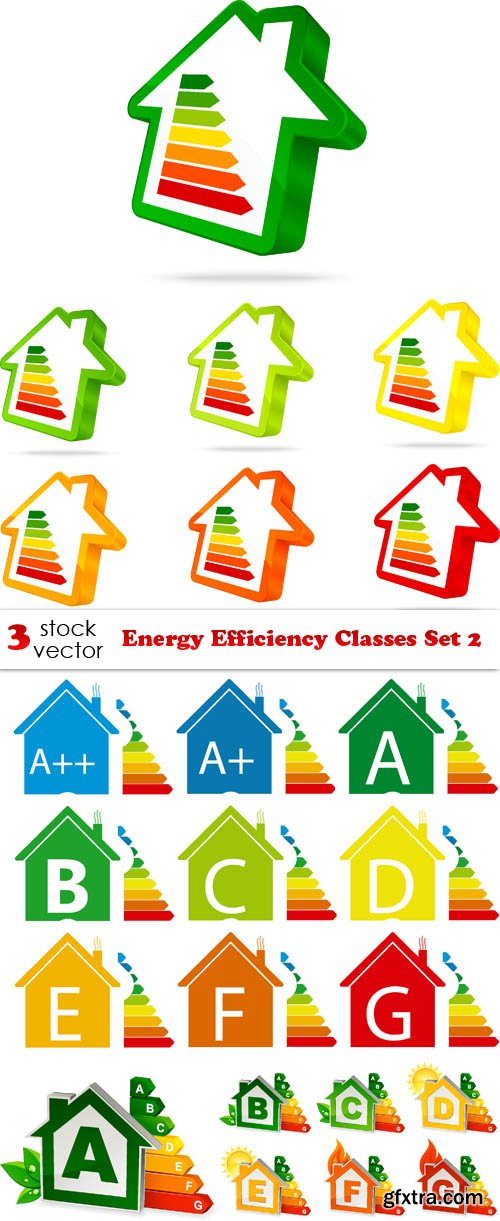 Vectors - Energy Efficiency Classes Set 2