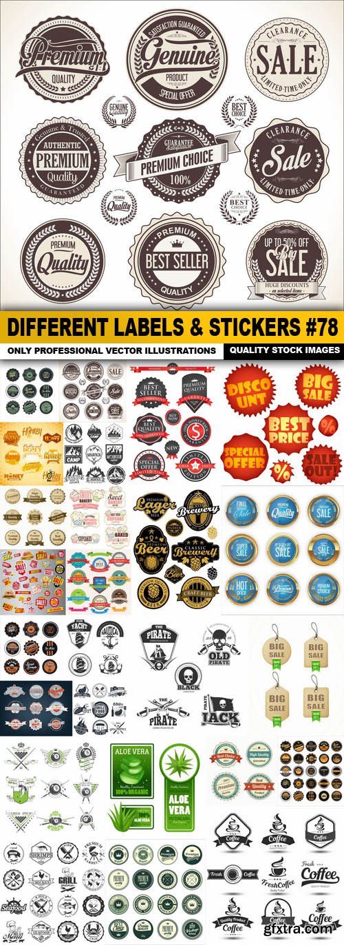 Different Labels & Stickers #78 - 25 Vector