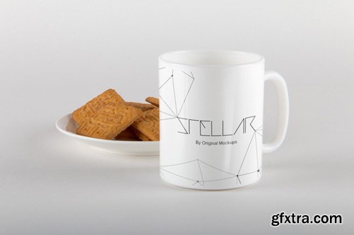Original Mockup - Mug with Cookies Mockup 05