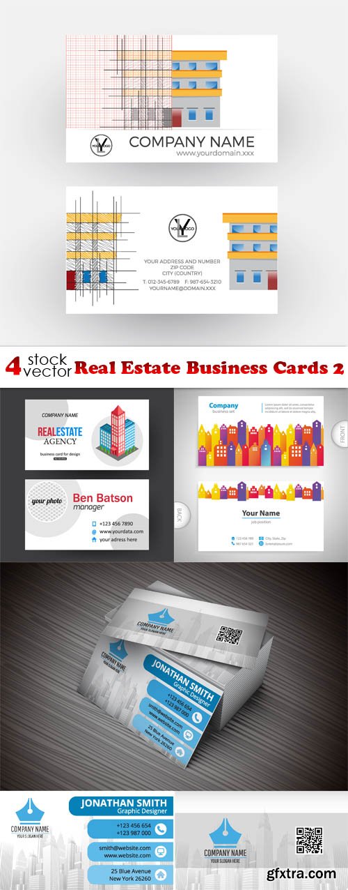 Vectors - Real Estate Business Cards 2