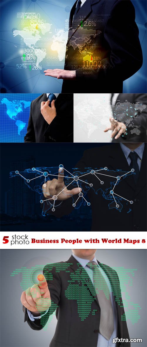 Photos - Business People with World Maps 8