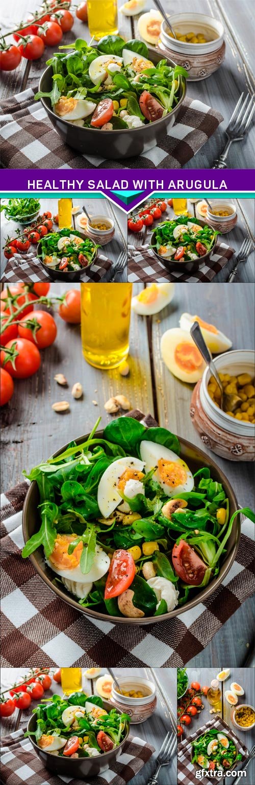 Healthy salad with arugula 5x JPEG