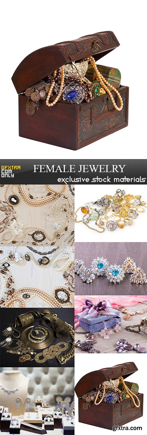 Female jewelry, 8 x UHQ JPEG