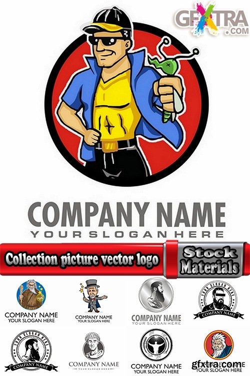 Collection picture vector logo illustration of the business campaign 33-25 EPS