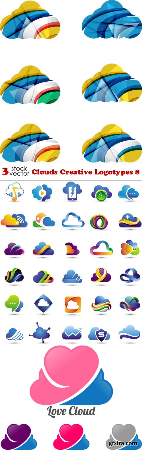Vectors - Clouds Creative Logotypes 8
