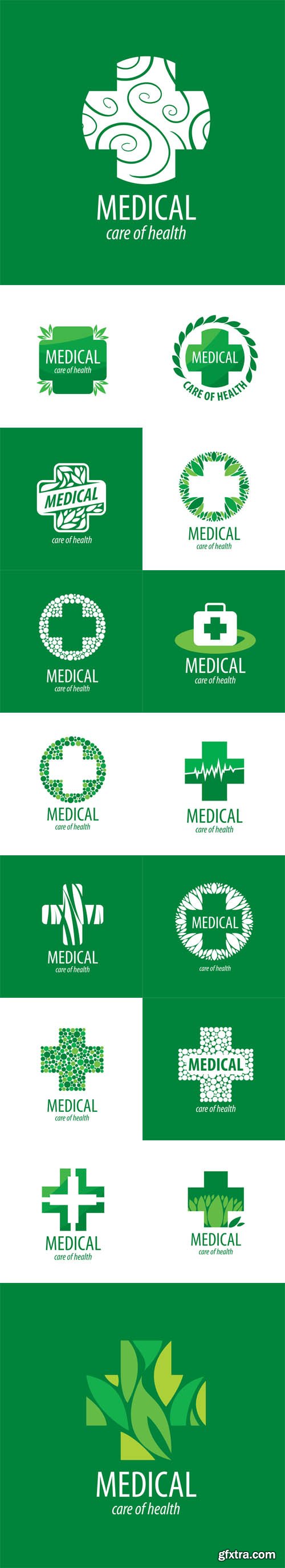 Vector Set - 16 Logos Medical