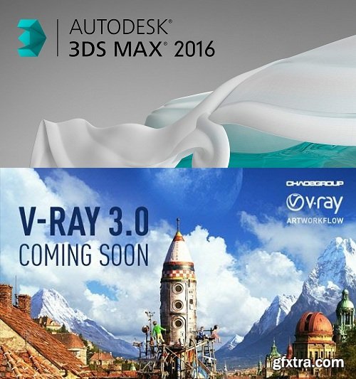 Autodesk 3ds Max 2016 SP4 Multilingual + V-Ray Adv 3.30.05