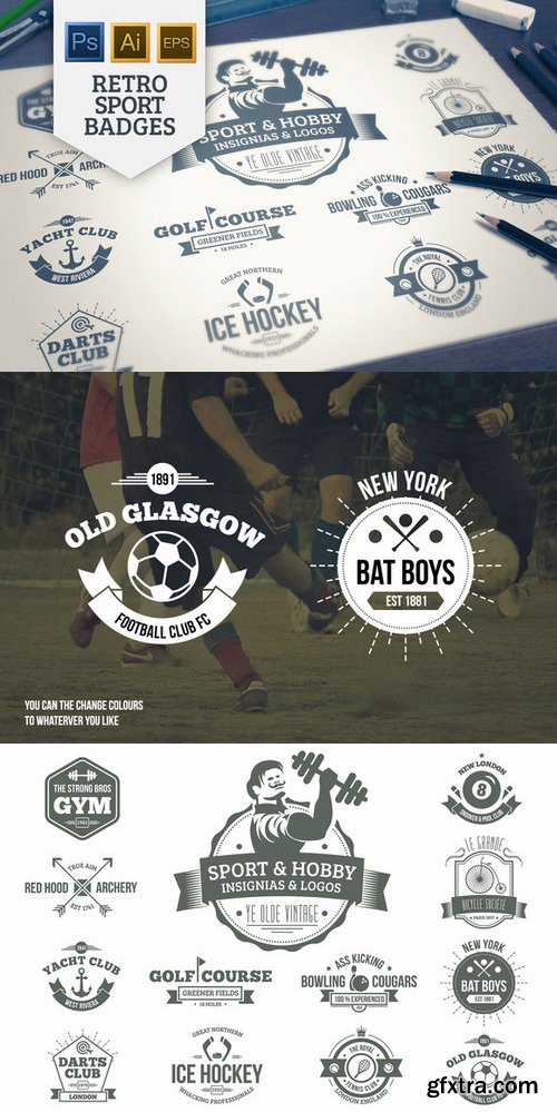 CM - Vintage Sports Insignias 317424