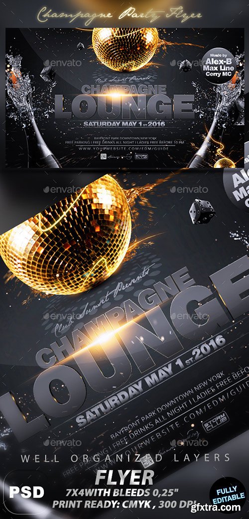 GraphicRiver - Champagne Party Flyer 11926684
