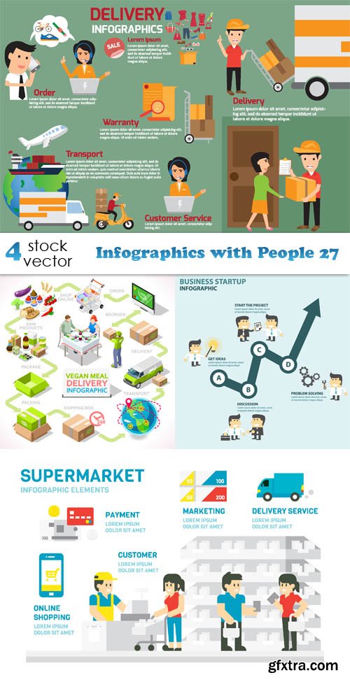 Vectors - Infographics with People 27