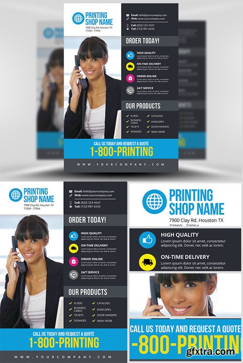 Printing Services Flyer Template v3