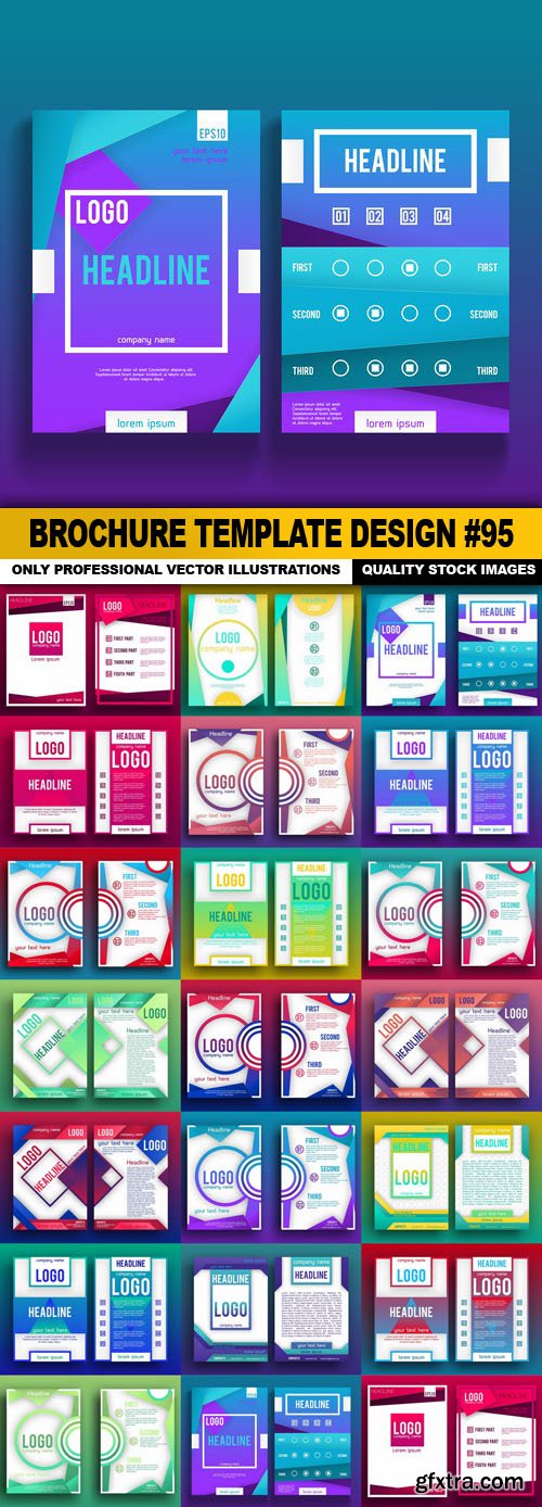 Brochure Template Design #95 - 20 Vector