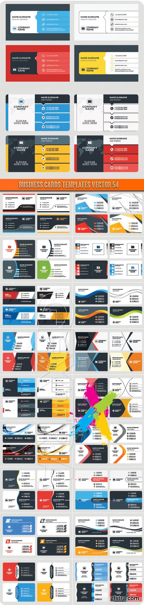 Business Cards Templates vector 54