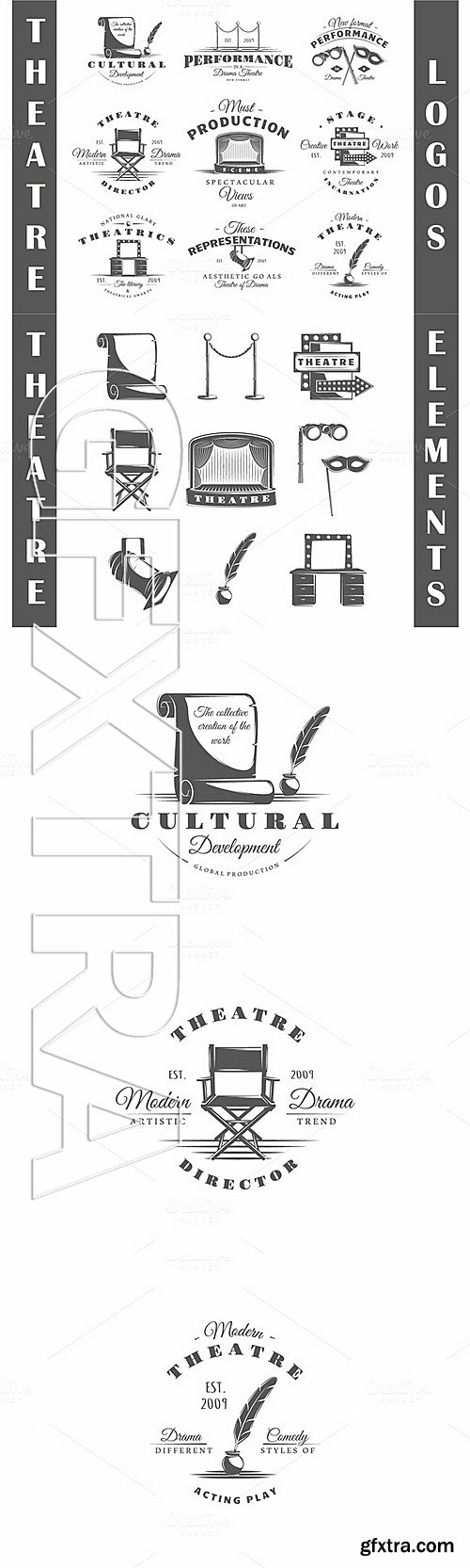 CM - 9 Theatre logos templates Vol3 638160