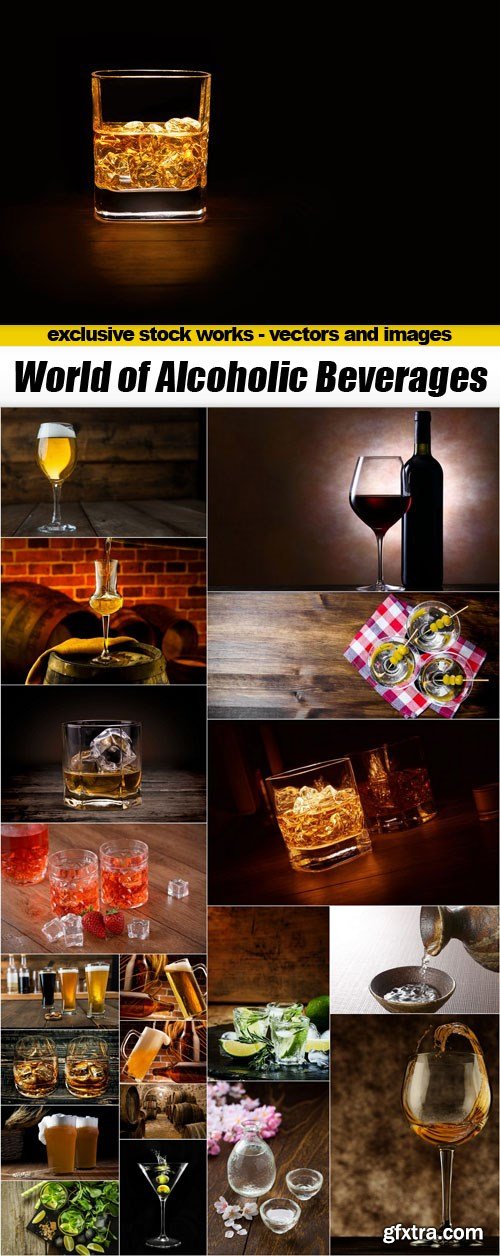 World of Alcoholic Beverages - 20xUHQ JPEG
